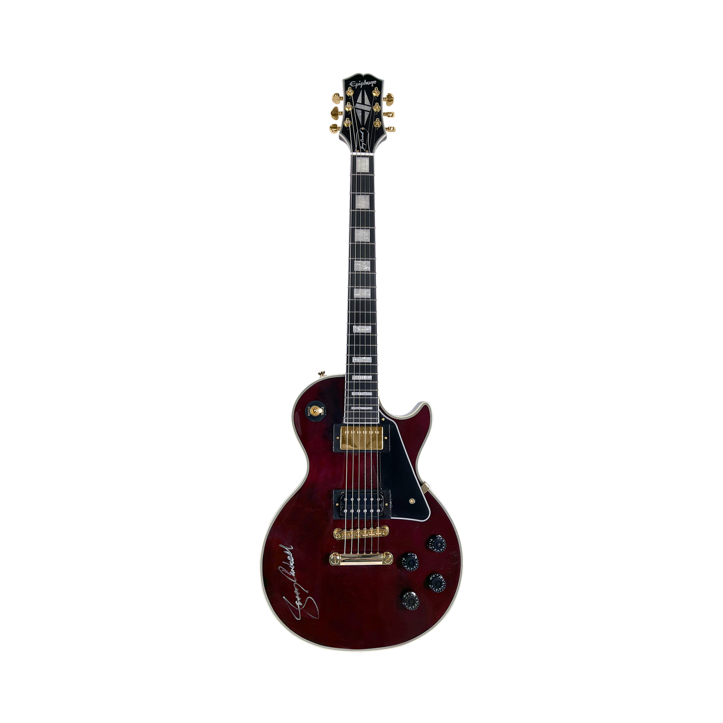 Signed Epiphone JC Les Paul Custom Guitar, Wino