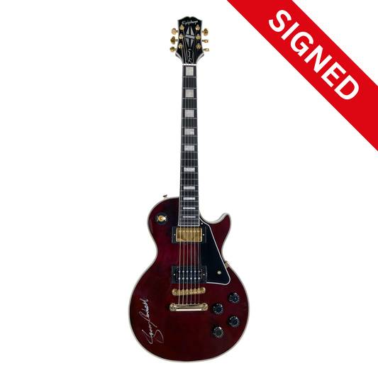 Signed Epiphone JC Les Paul Custom Guitar, Wino