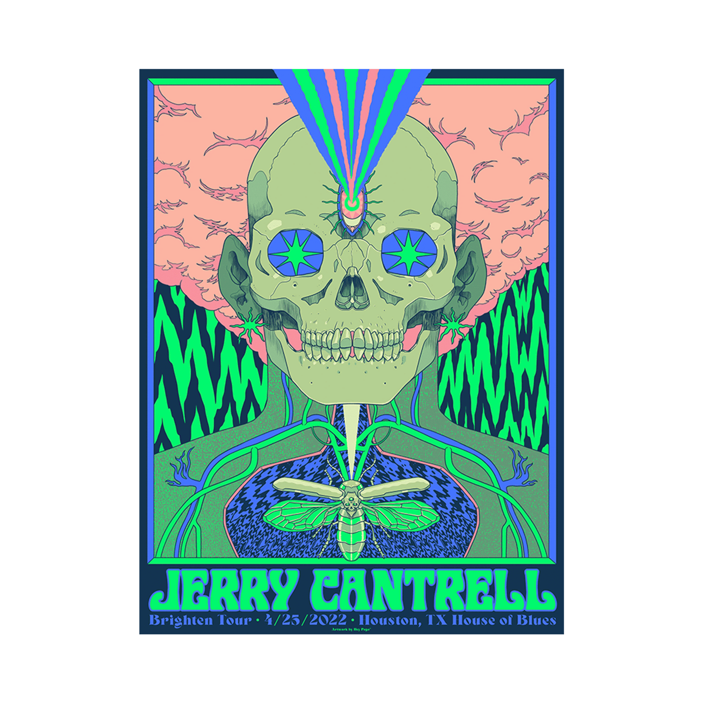 Brighten 2022 Tour Houston Numbered Poster